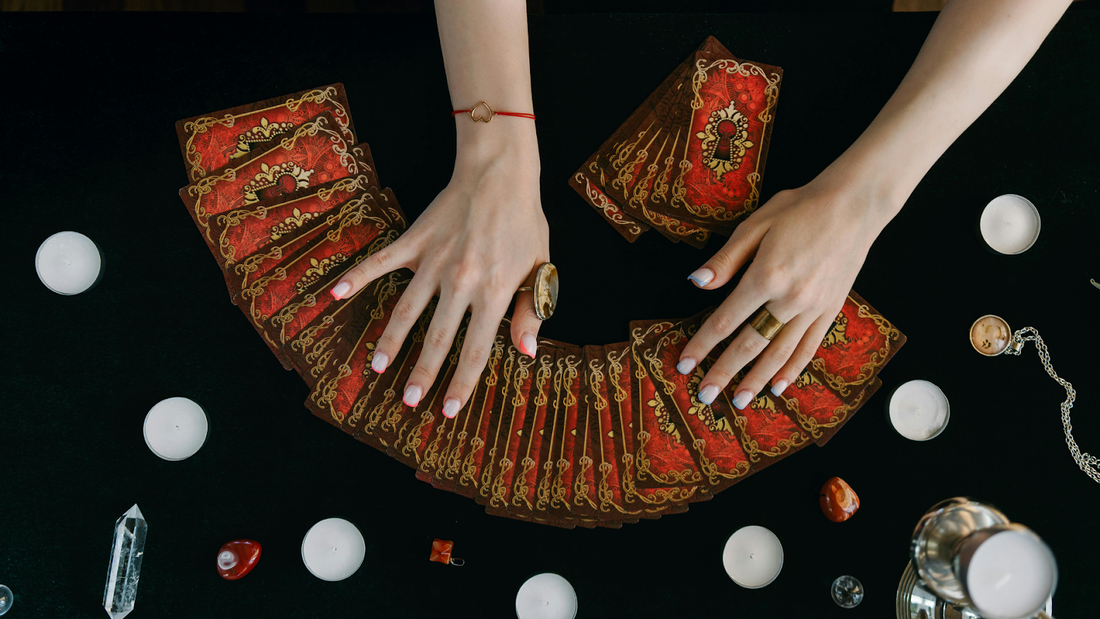 Red Tarot Card Spread