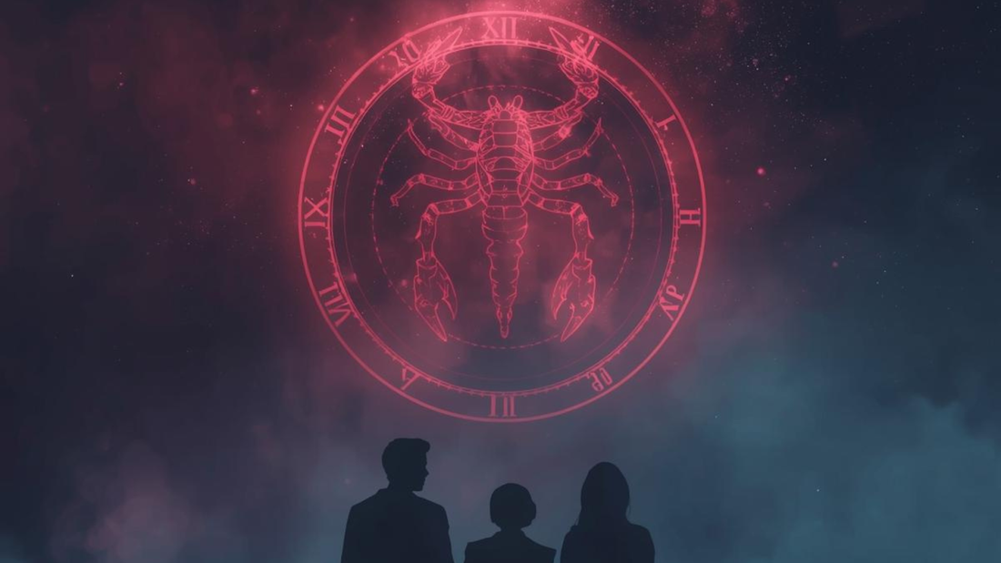 Scorpio Zodiac Sign With Starry Background