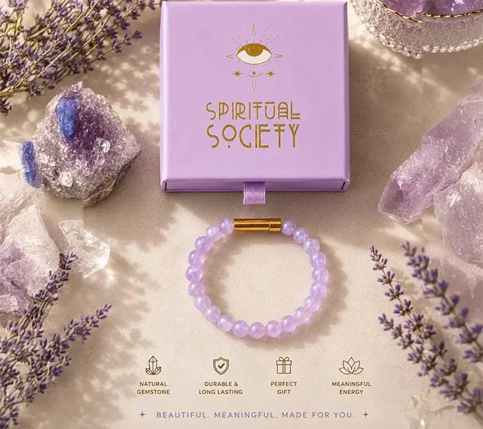 Lavender Moonstone Manifestation Bracelet
