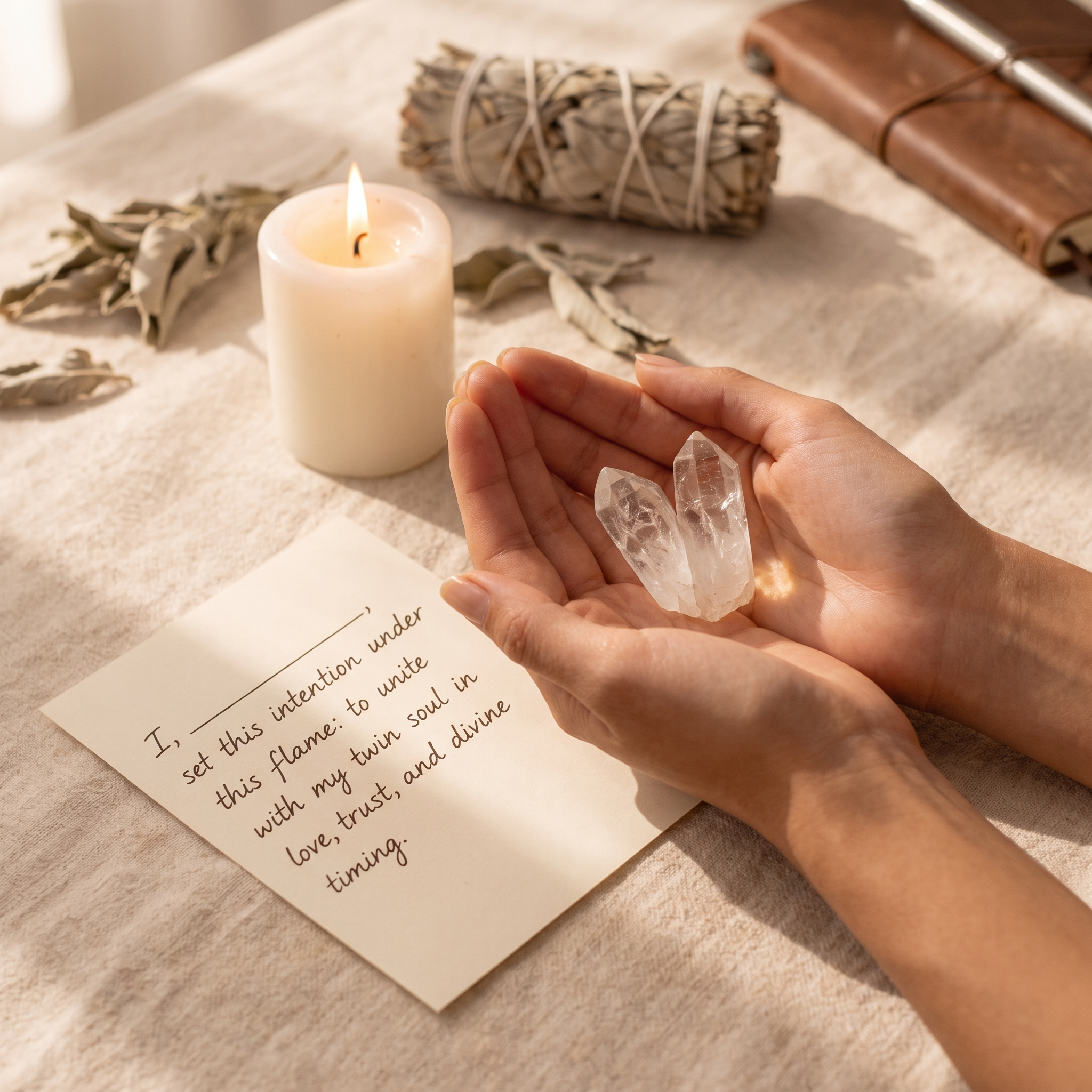 Twin Flame Crystal manifestation